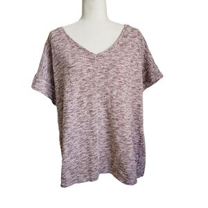 Womens Short Sleeve Knit Top 1X